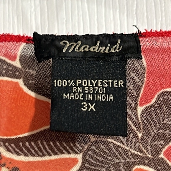 Madrid women’s multi-print top - Size 3x - Picture 4 of 8